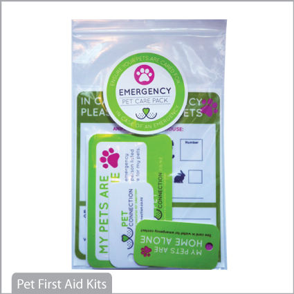 Pet Care Emergency Pack for identification